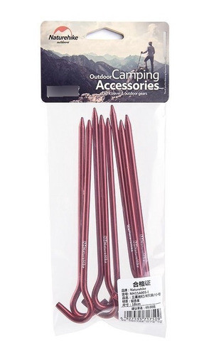 Estaca De Aluminio Carpa 16cm (x8 Unidades) Naturehike 1