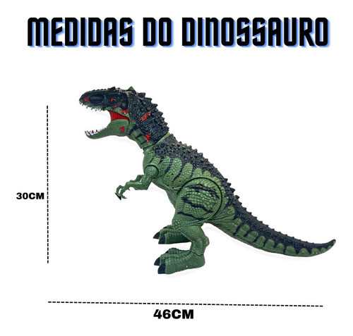 Dinossauro Rex Grande Bota Ovo C/som Luzes E Solta Fumaça 1