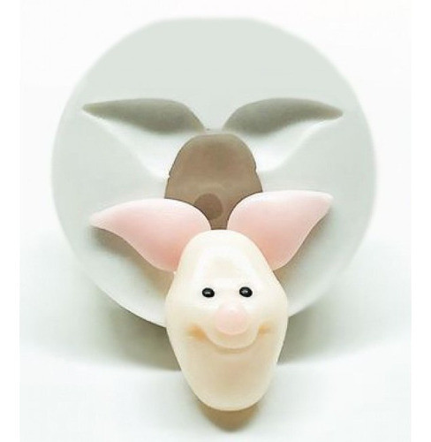 Molde De Silicone Urso Pooh - Rosto Leitão (porco) 0