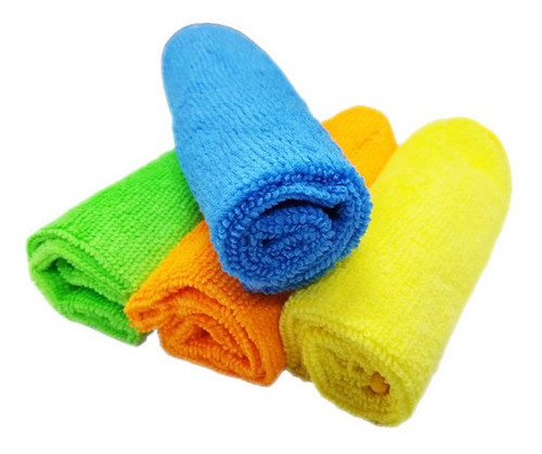 Kit X4 Paños Microfibra 30x40 Varios Colores 0