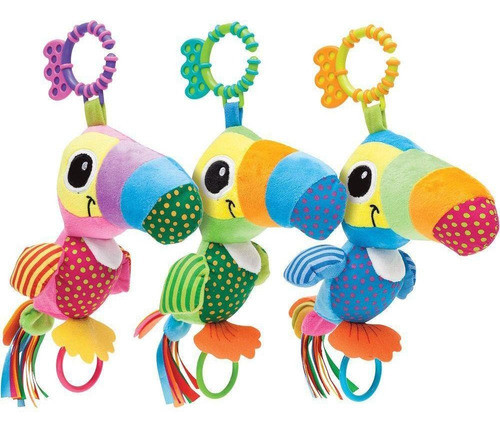 Coleção 3 Tucanos Atividades Brinquedo Bebê Recém Nascido 0