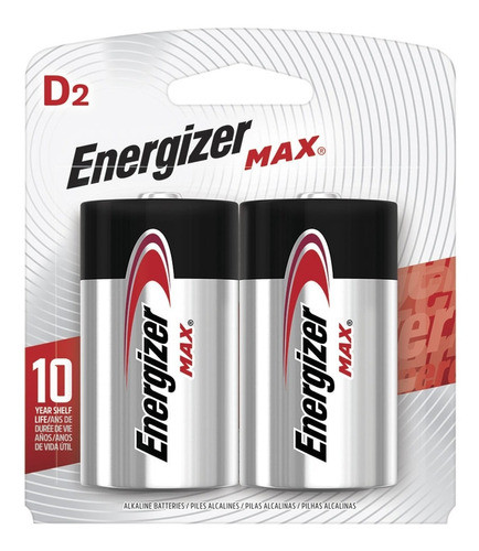 Pilas Grandes D Energizer E95 Pack Blister X2 Alcalinas 0
