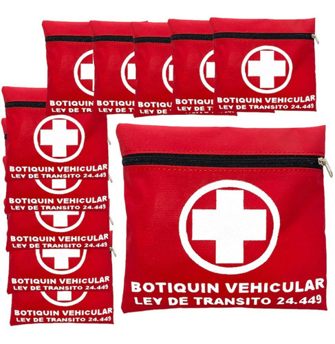 Pack 10 Botiquin De Primeros Auxilios Reglamentario Auto Vtv 0