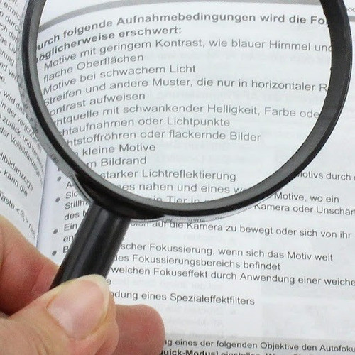 Lupa De Mano 7,5 Cm 75 Mm Escolar Estudio Plantas Lectura 1