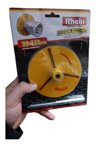 Soporte Sierra Copa Tungsteno Base + Punta 73/113 Rhein 0