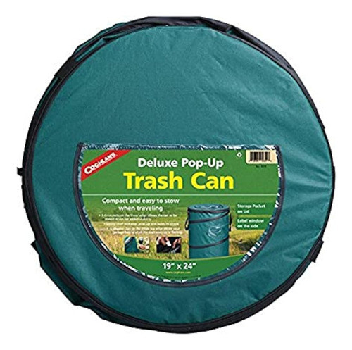 Cubo De Basura Emergente Deluxe De Coghlan's Verde, 21 0