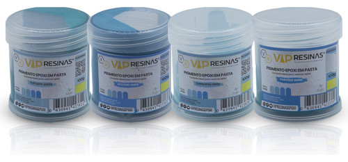 Kit 4 Pigmento Epóxi Pasta Corante Tiffany 100g Vip Resinas 1
