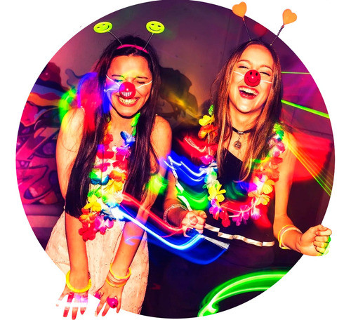 Combo Flow 400 Art. Cotillon Luminoso Led Neon Fluo Carioca 0