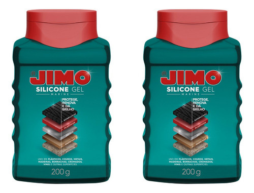 2 Silicone Gel Marine 200g - P/ Plástico Borracha Couro Jimo 0
