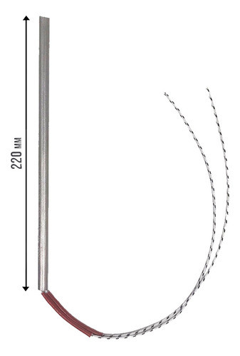 Resistência Elétrica Cartucho 3/8x220mm 600wx220v Rab.400mm 1