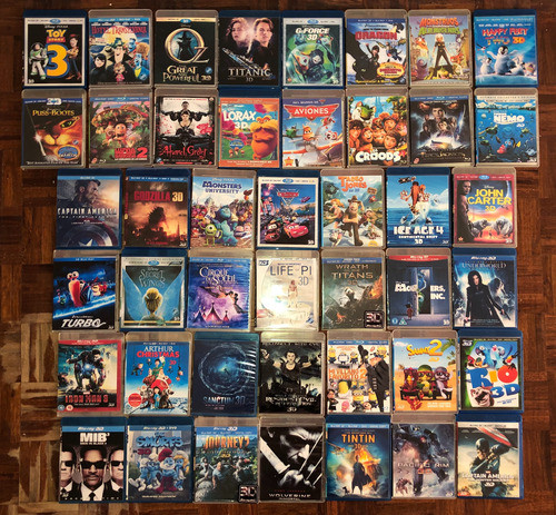 Blu Ray En 3d Colección De 44 Peliculas 0