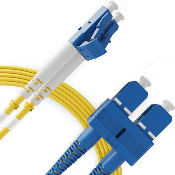 Cabo De Fibra Óptica Duplex 2,5m Monomodo  1.6mm Lc-upc Novo 0