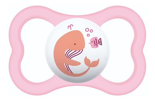 Chupeta Mam Bico De Silicone Air 6m+ Rosa C/ Estojo 0