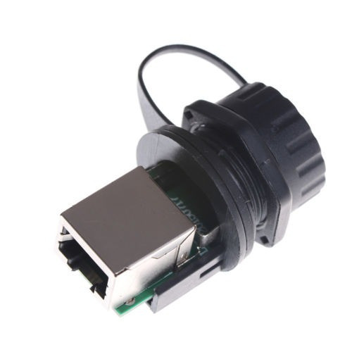 Impermeable Ip68 Rj45 Ethernet Red Lan Ap Plug Jack Zócalo C 1