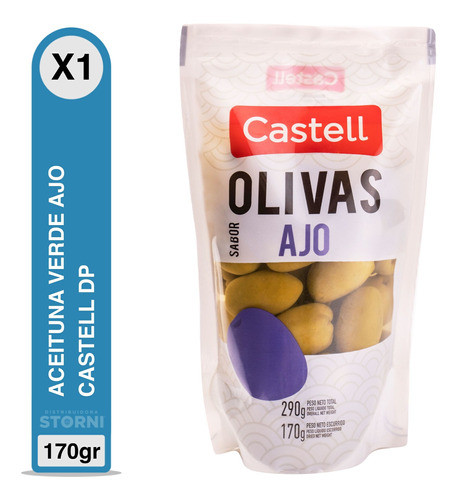 Aceituna Verde Ajo Castell X110gr Dp 0