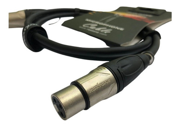 Cable Microfono Xlr Canon 1m Roxtone Reforzado Dmxx200l1 0