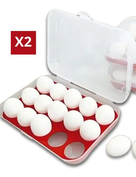 Organizador Porta Ovos Geladeira Grande Com Tampa 15 Un 2 Un 0