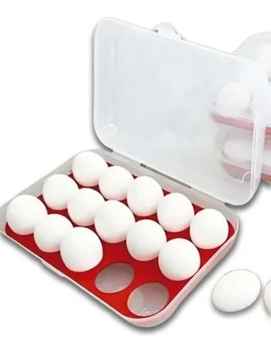 Organizador Porta Ovos Geladeira Grande Com Tampa 15 Un 2 Un 1