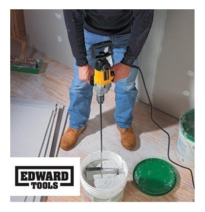 Misturador De Pás Edward Tools 68 Cm Para Furadeira Elétrica 1