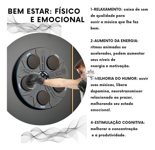 Máquina Boxe Musical Eletrônico Inteligente Bluetooth + Usb 1