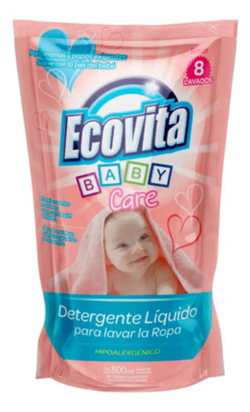 Detergente Bebe Liquido Para Ropa X 800 Ml Ecovita Baby Care 0 Detergente Bebe Liquido Para Ropa X 800 Ml Ecovita Baby Care 0