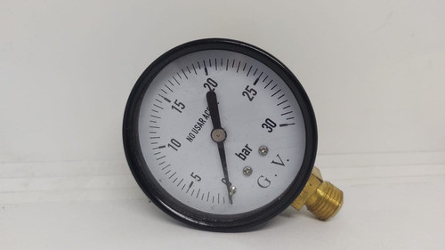 Manómetro G. V. 63mm 0-30 Bar Bott 1/4 Bsp - T025 1