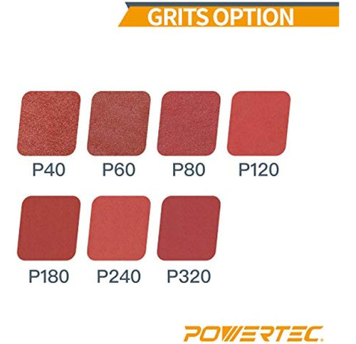 Powertec 45208 A / O Hook And Loop Disco De 6 Orificios, 6 P 1