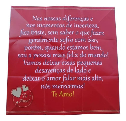 Cartão Dobradura Romântico Decorativo Grande Te Amo Modelo 3 1
