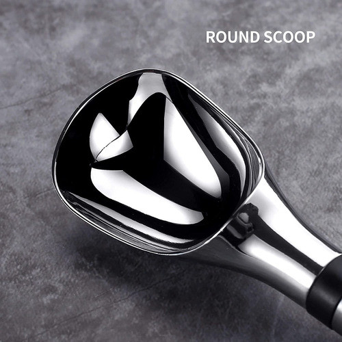 Cuchara Para Helado Cromada De Acero Inoxidable 1