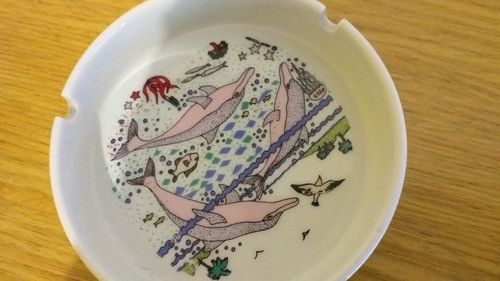 Muy Bello Cenicero Imágenes De Delfines 13 Cm 0