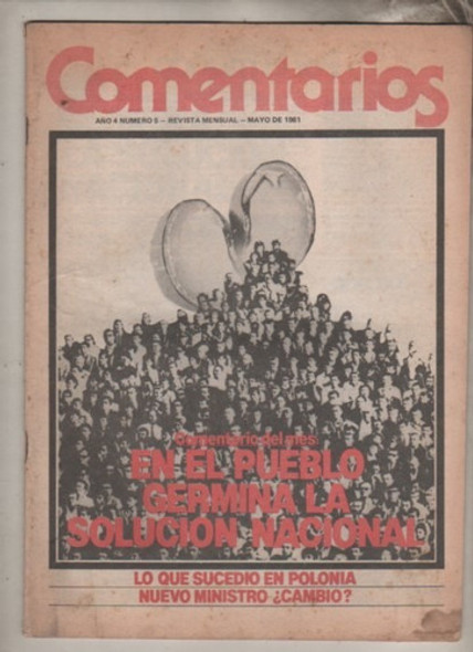 Lote 4 Revistas ** Comentarios  ** Politica - Año 1978/1981 0