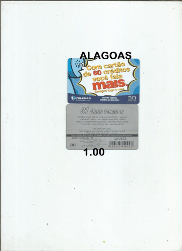( 1 )cartoes Telefonicos - P/ Colecionadores -  Partir 1.00 0