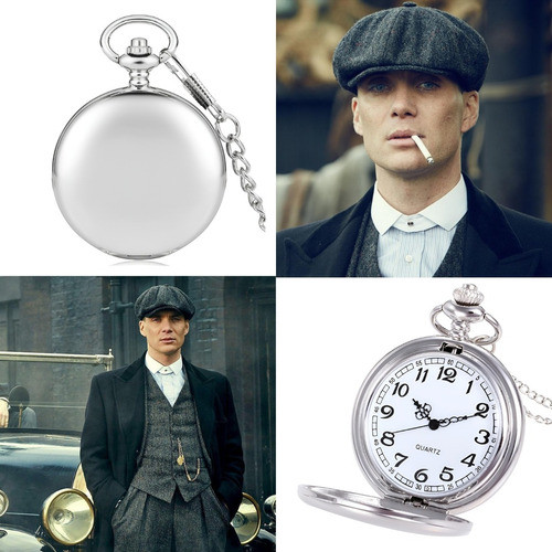 Relógio De Bolso Peaky Blinders + Corrente Original Relíquia 1