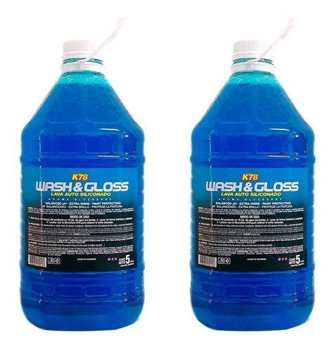 Shampoo Lava Auto Siliconado K78 Maximo Brillo 5 Lt Autos X2 0