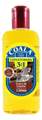 Coala Desinfetante Concentrado 3 Em 1 Cravo E Canela 120ml 0