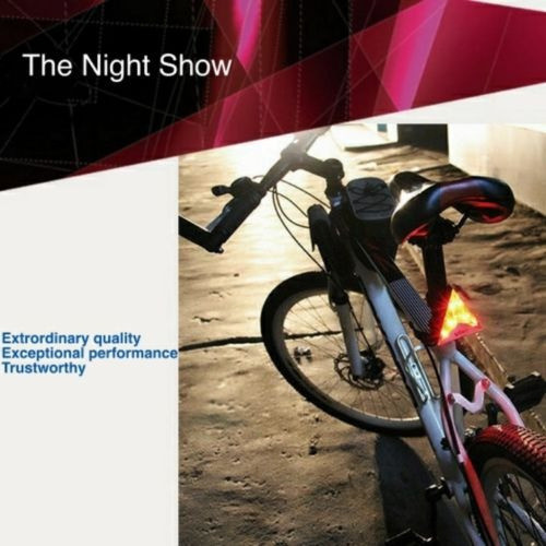 Ciclismo Bicicleta Carretera Seguridad Advertencia Roja Inte 0