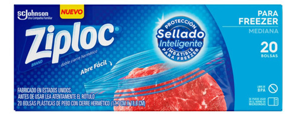 Ziploc Bolsas Frezzer  Mediana X 20u* 0