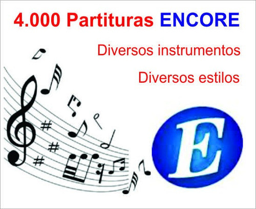 Pacote De 4.000 Partituras Encore + Apostilas Bônus 0