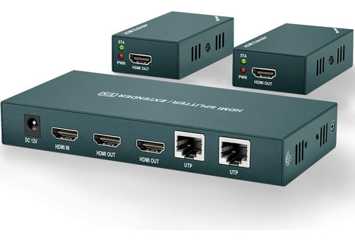 Hdmi Extender Splitter 1x2, Hd1080p A 60hz Y 3d Visual, Exte 0