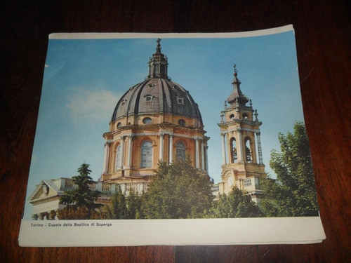 Lamina 20 X 24 Cm Torino Cupola Basilica Di Superga 0