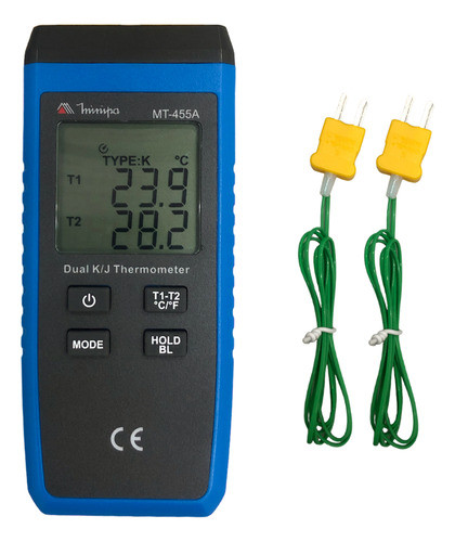 Termômetro Digital Industrial Com Holster + Sensor K 1300c 0