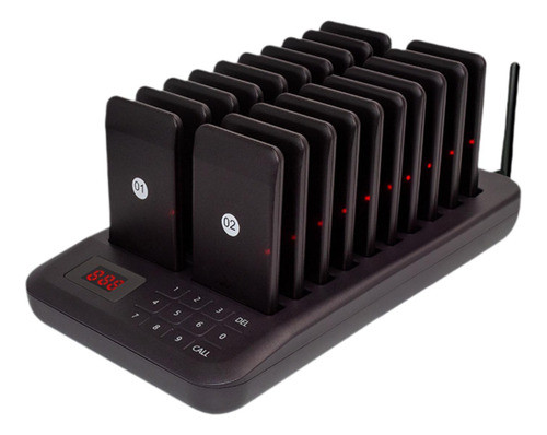 De Pager De Restaurante, Campainhas De Longo Preto 20 Pagers 0
