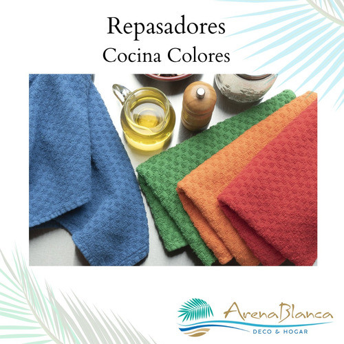 Repasador Seclar Color X 4 Un Algodon 100% Arena 1