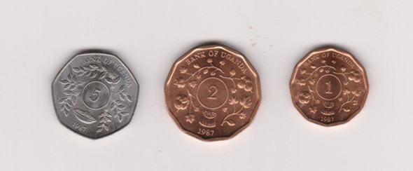 Lote 3 Moneda Uganda Excelente 0