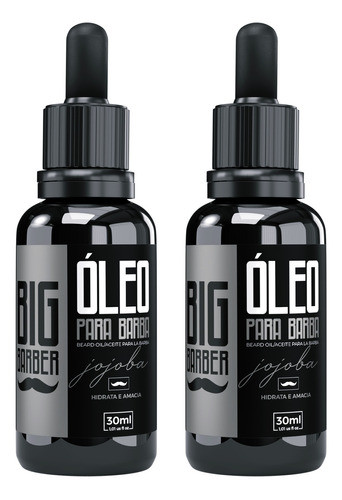 Óleo Para Barba Big Barber 30ml Hidrata O Pelo Caixa 2 Unid 0