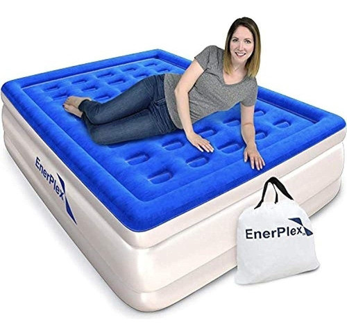 Colchón De Aire Enerplex Never-leak, Tamaño Queen, Con Bomba 0