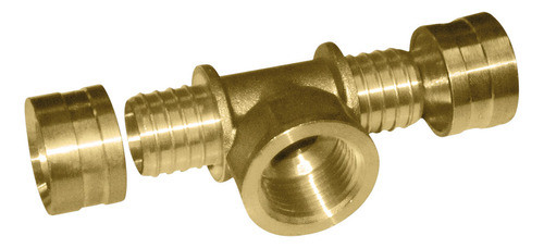 Tee De Transicao Metalico Para Pex Dn25 X 3/4  Amanco 0