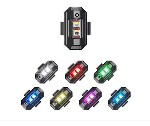 Luz Trasera Intermitente Para Bici 7 Colores 3 Intensidadesº 0
