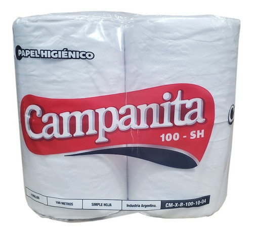 Papel Higienico Campanita Soft Xxl Bolson 40 Rollos 100 Mts 0