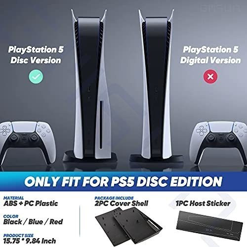 Carcasa Para Playstation 5 Edicion Con Disco Negro Estelar 1